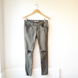 Levi's 535 Super Skinny Distressed Denim Jeans 30